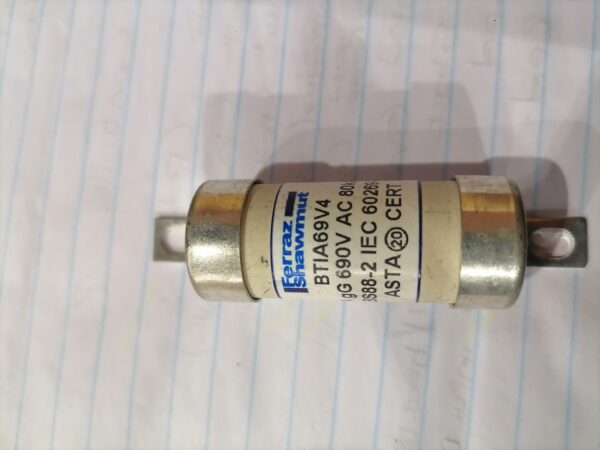 Ferraz Shawmut BTIA69V4 4A 690V AC 80kA gG HRC Bolt-Down Fuse