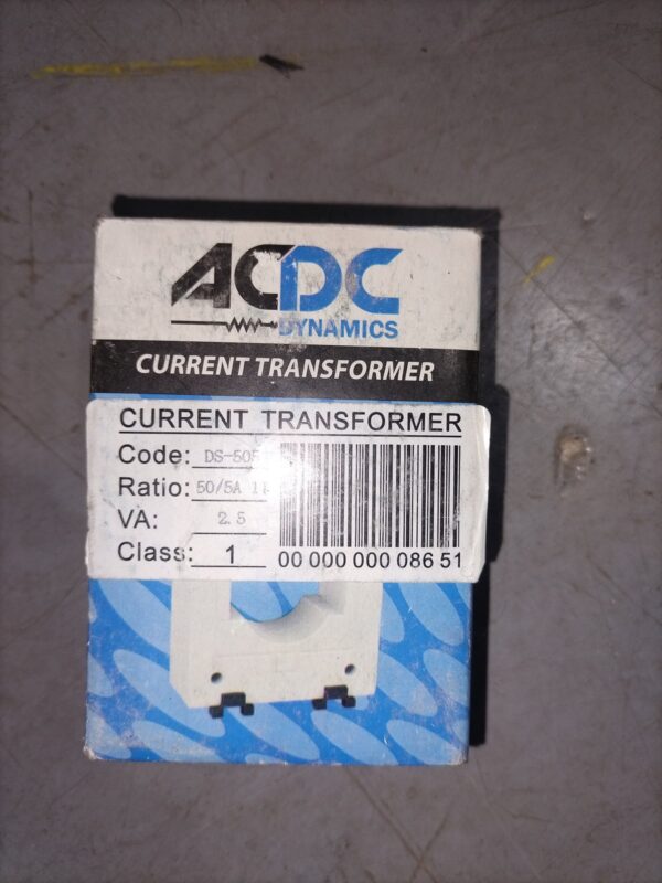 ACDC Dynamics 50/5A Current Transformer – DS-505, Class 1, 2.5VA ACDC Dynamics 50/5A Current Transformer – DS-505, Class 1, 2.5VA