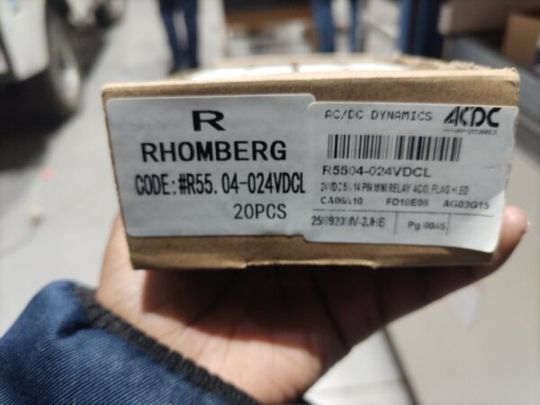 Rhomberg R5504-024VDCL 24VDC 14-Pin Mini Relay 4C/O + LED – Qty 18