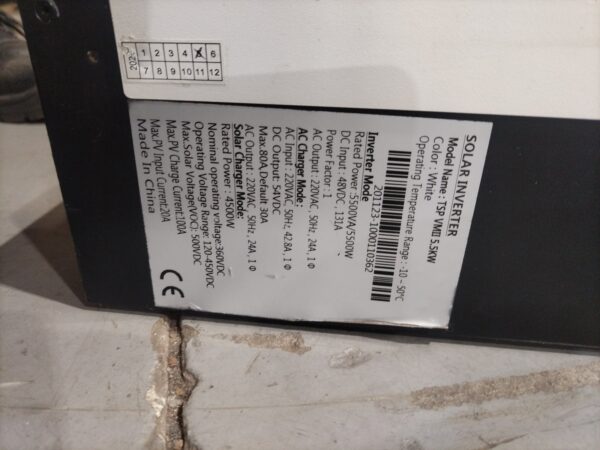 TheSunPays TSP VMIII 5.5kW Hybrid Solar Inverter – 48V, 5500W (In Need of Repair)