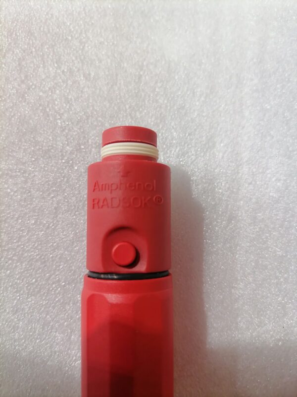 Amphenol SurLok Plus RADSOK High-Power EV Connector Plug — Red, IP67 Amphenol SurLok Plus RADSOK High-Power EV Connector Plug — Red, IP67