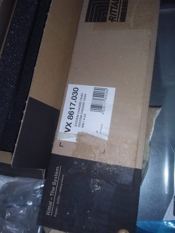 Rittal VX 8617.030 System Chassis 18x64mm 600mm – Pack of 4 (New/Unused)