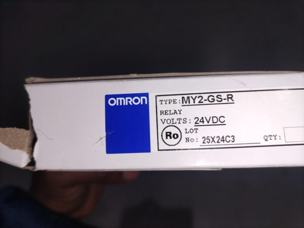 Omron MY2-GS-R 24VDC DPDT Miniature Power Relay – Box of 5 (New)