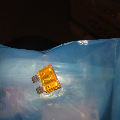 15A ATO/ATC Standard Blade Fuse (Amber) — Automotive/DC Circuit Protection