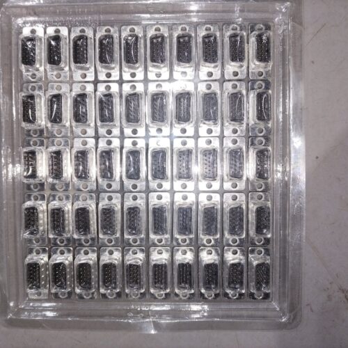50x HD-15 (VGA/DB15) Female D-Sub Panel Mount Connectors – New Old Stock