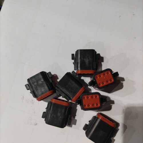 Deutsch DT06-8S 8-Way Sealed Connector Housings — Lot of 7 (IP67, DT Series) Deutsch DT06-8S 8-Way Sealed Connector Housings — Lot of 7 (IP67, DT Series)