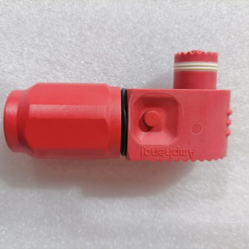 Amphenol SurLok Plus 300A 1kV Right-Angle Cable Plug – SLPPC70BSR0 (Red, 70mm²) Amphenol SurLok Plus 300A 1kV Right-Angle Cable Plug – SLPPC70BSR0 (Red, 70mm²)