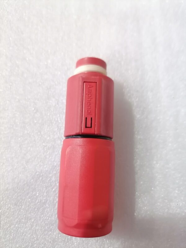 Amphenol SurLok Plus RADSOK High-Power EV Connector Plug — Red, IP67 Amphenol SurLok Plus RADSOK High-Power EV Connector Plug — Red, IP67