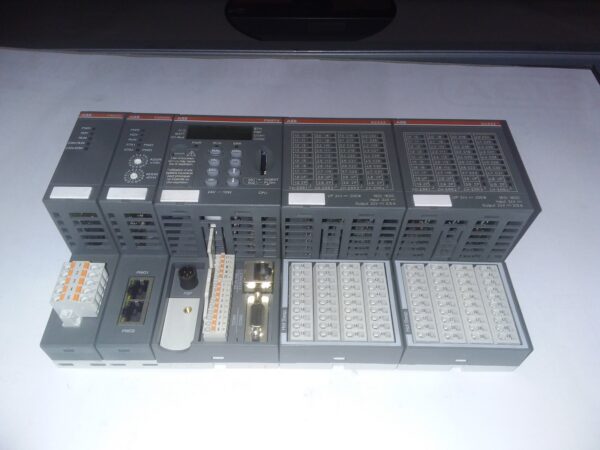 ABB AC500 PLC System – PM573-ETH CPU + CM529 + CM599 + 2x DC532 I/O (Class I Div 2 Rated) ABB AC500 PLC System – PM573-ETH CPU + CM529 + CM599 + 2x DC532 I/O (Class I Div 2 Rated)