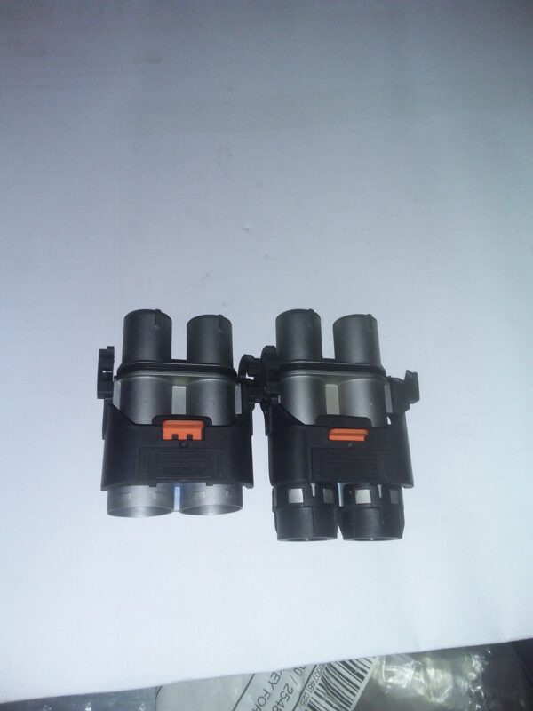 Pair of 2-Pin HV Interlock (HVIL) EV Connectors with Orange CPA Secondary Lock – Near New