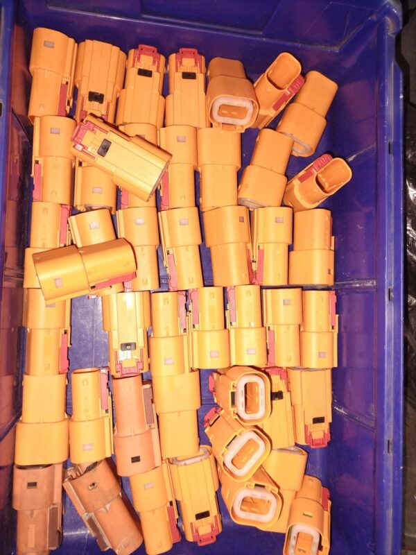 TE Connectivity AMP AMPSEAL 16 Orange Sealed Connector Housings – Mixed Lot (~40–50 pcs)